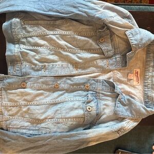 Arizona Jean Company Blue Denim Jean Jacket Classic Style